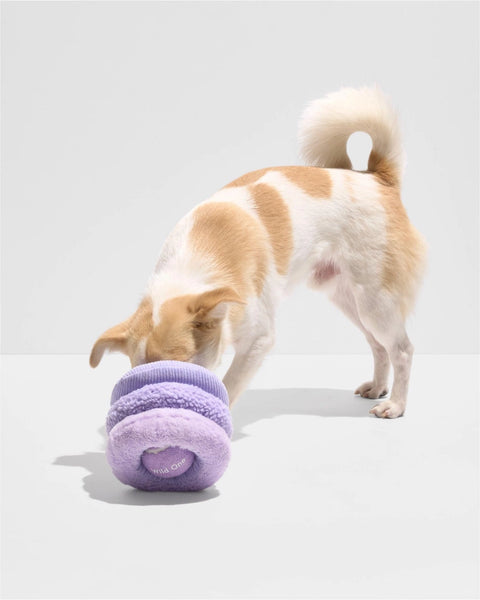Lilac Tennis Tuft Plush Dog Toy