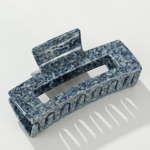 Luna Large Rectangle Clip - Blue Shell