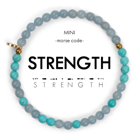 MINI Morse Code Bracelet - Strength