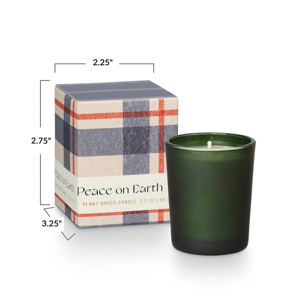 Balsam & Cedar 'Peace on Earth' Boxed Votive Candle