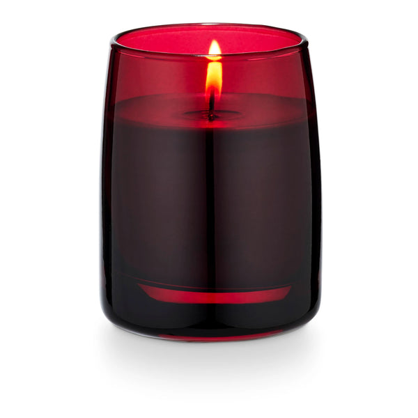Boxed Glass Candle  - Pomme Rouge