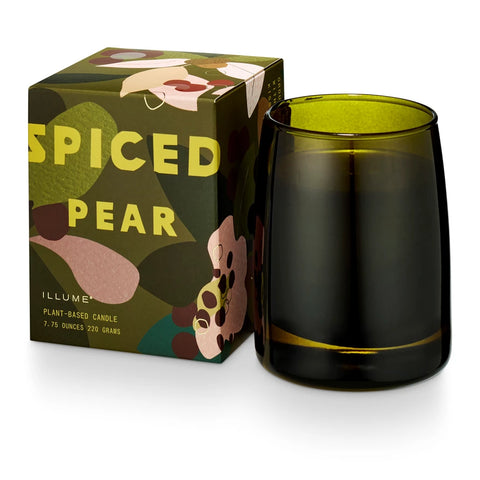 Boxed Glass Candle  - Spiced Pear