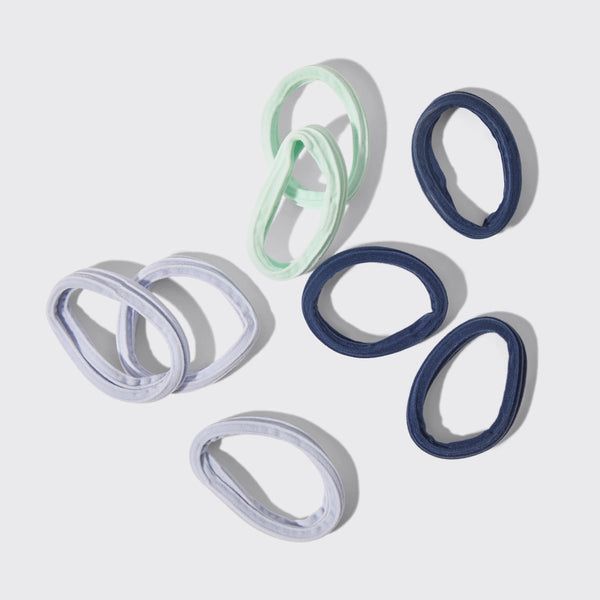 Recycled Garden Bouquet Seamless Hair Elastics - 8 pk