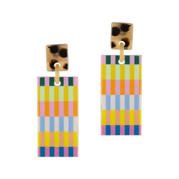 Hazel Stripe Cabana Earrings