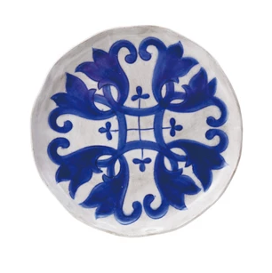 Hand-Painted Stoneware Plate - Pattern #4