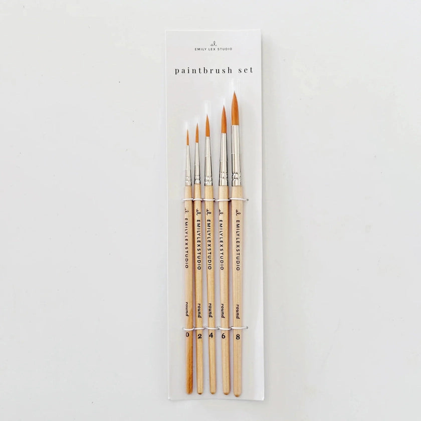 Watercolor Paintbrush Brushes - Set of 5