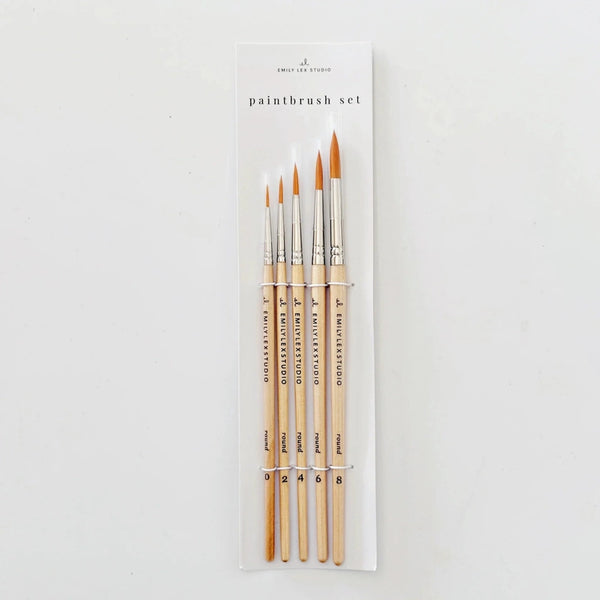 Watercolor Paintbrush Brushes - Set of 5