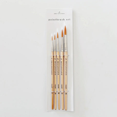 Watercolor Paintbrush Brushes - Set of 5