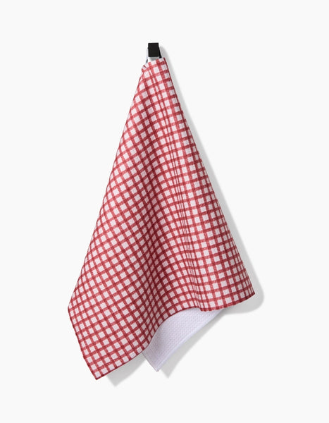 Fireside Plaid Red Tea Towel