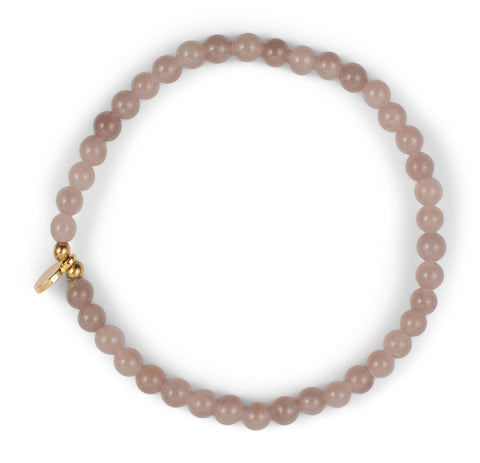Stone Stacking Bracelet - Glassy Pink