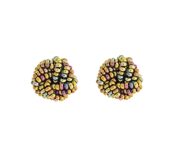 Rosette Earring - Brass