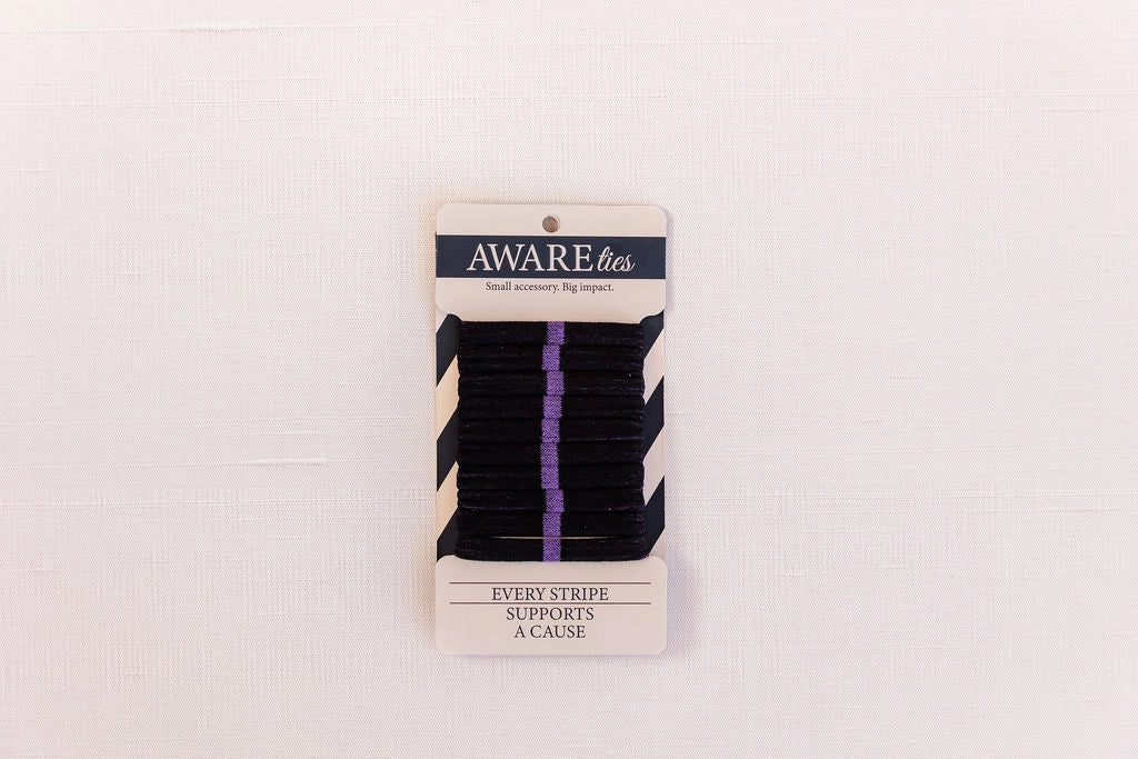 AWAREties Purple Stripe – Girls’ Empowerment