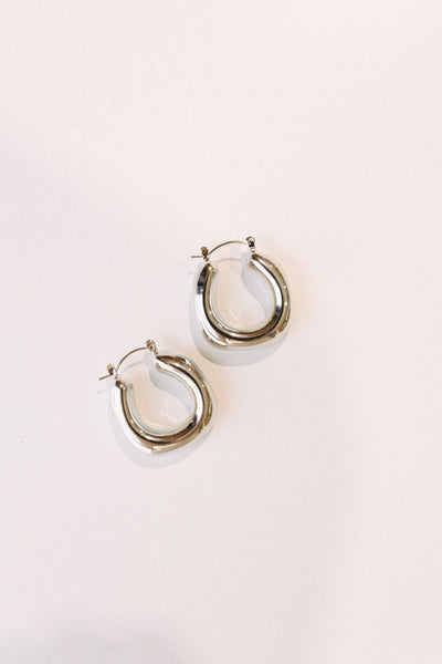 Emmy Hoops - Silver