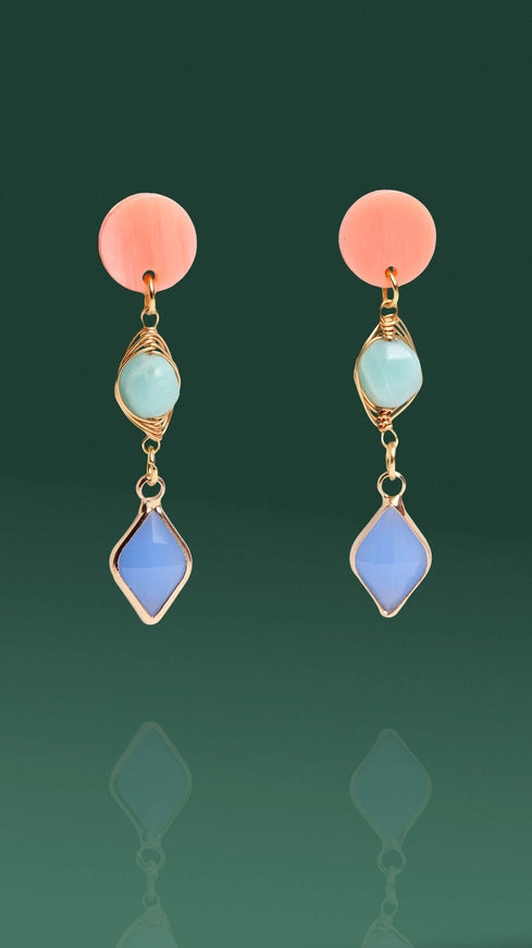 Three Tier Dangle - Pastel