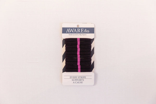 AWAREties Pink Stripe – Breast Cancer Awareness