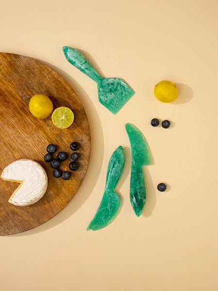 Resin Cheese Knives - Green