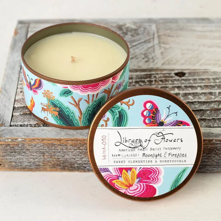 Aqua & Birds Candle