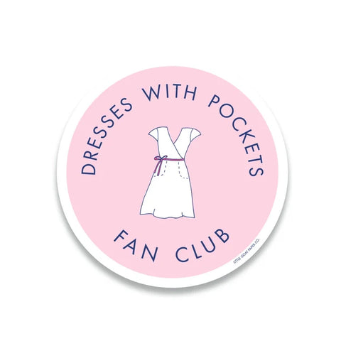 Dresses with Pockets Fan Club Sticker