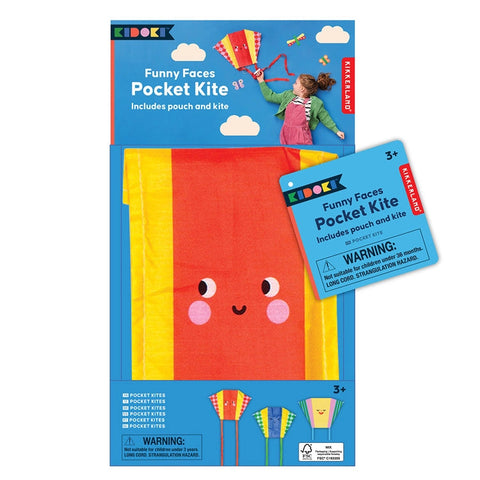 Kidoki Funny Faces Pocket Kites