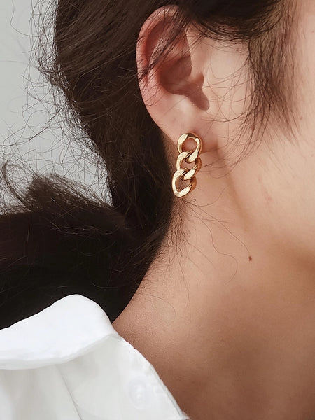 Avalon 18K Chain Link Earrings