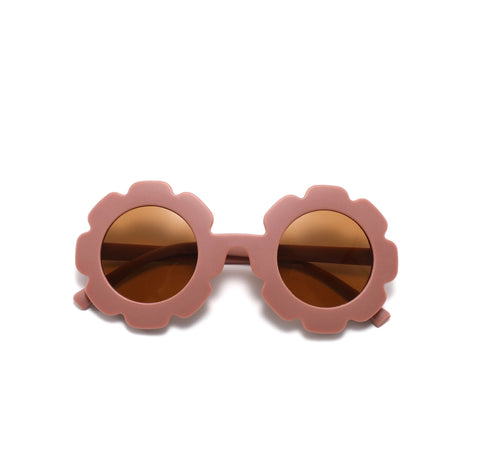 Baby and Toddler Flower Sunglasses - Mauve