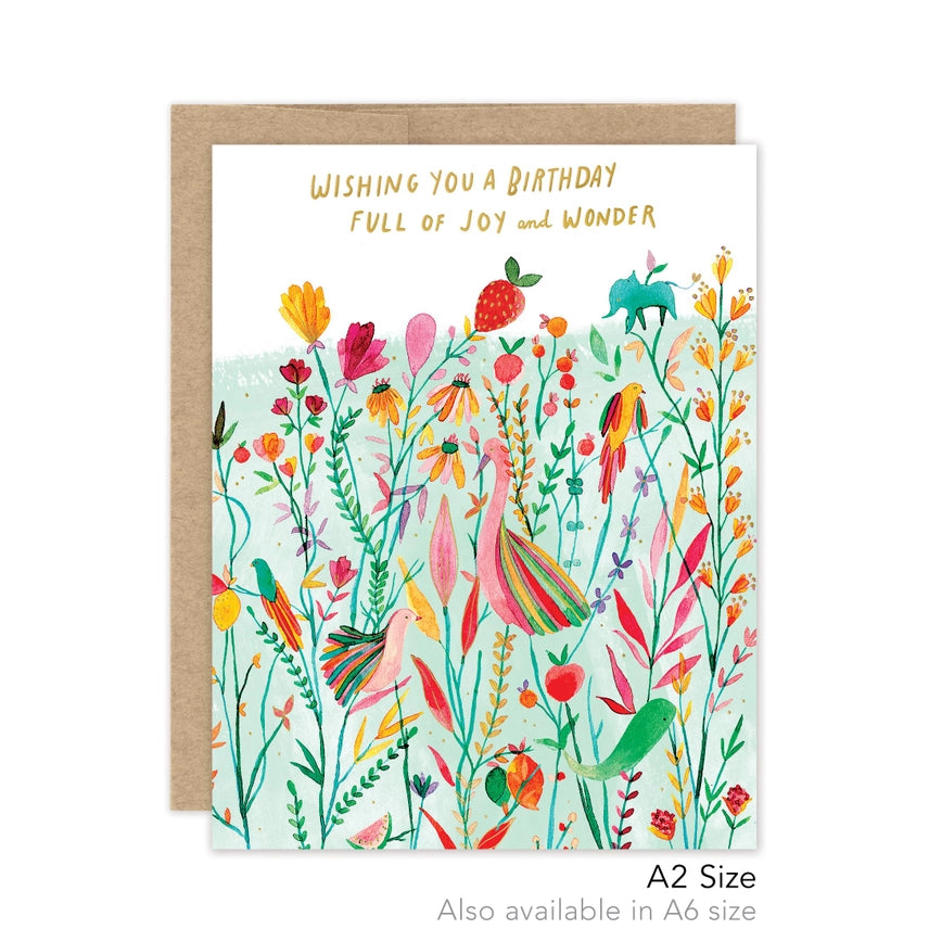 Menagerie Birthday Wishes - Luxe Card