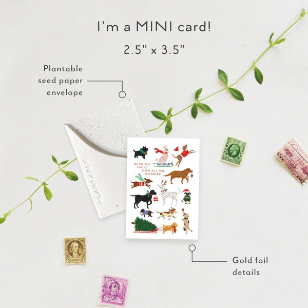 12 Dogs of Christmas Holiday Mini Card