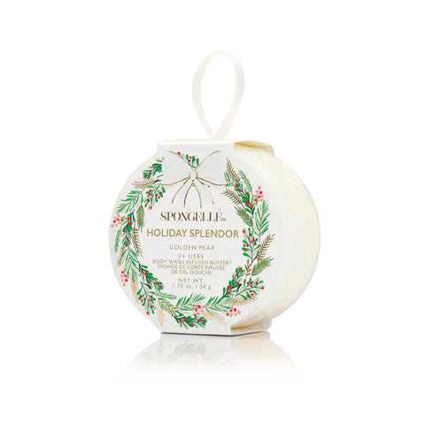 Golden Pear Holiday Wreath Body Buffer