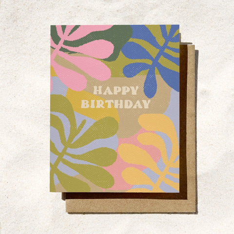 Floral Happy Birthday Card