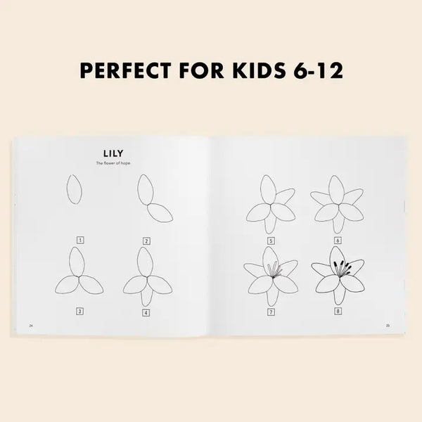 How to Draw Modern Flowers For Kids