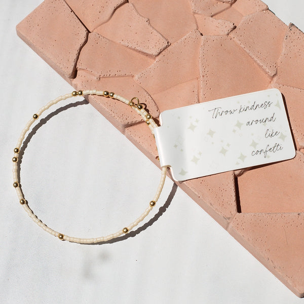 Confetti Bangle - Ivory