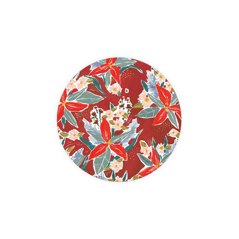 Red Poinsettia Coaster