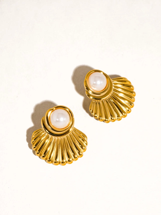 Lennox 18K Shell Earring