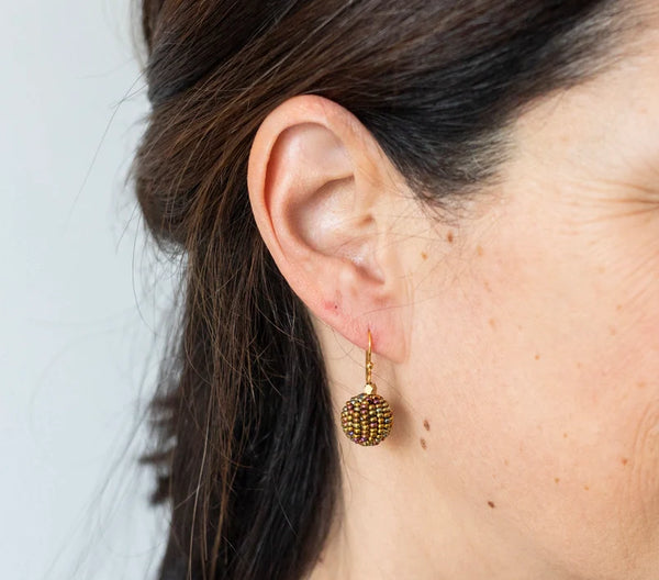 Bauble Earring - Brass