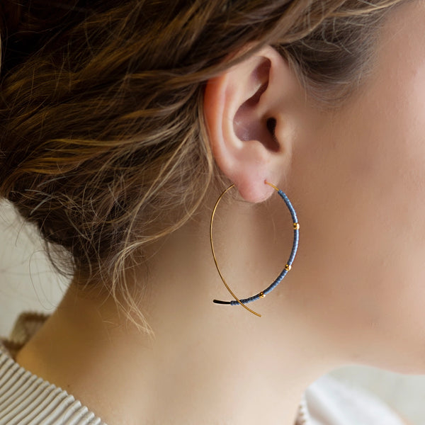 Confetti Earrings - Cornflower