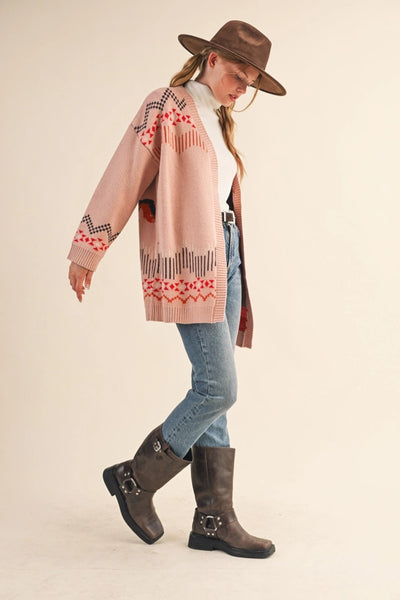 Hannah Cardigan -- Dusty Pink