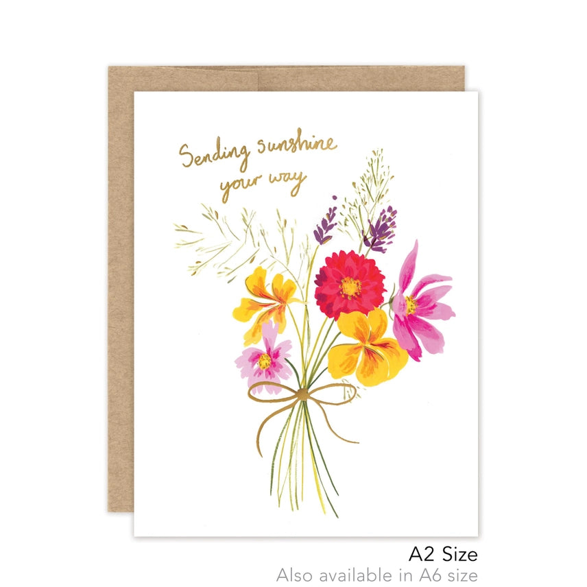 Sending Sunshine Your Way Thinking of You - Luxe Card