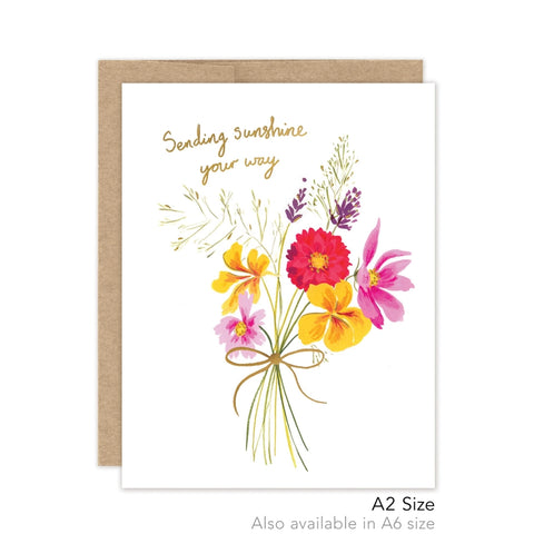 Sending Sunshine Your Way Thinking of You - Luxe Card