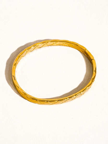 Axl 18K Braided Bangle