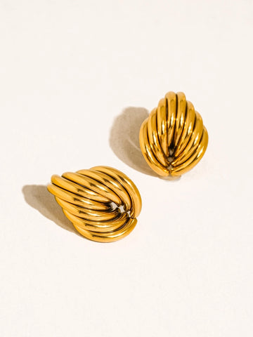 Lysandra 18K Layered Teardrop Earrings