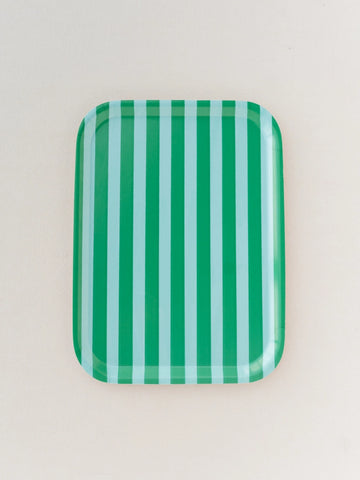 Striped Melamine Serving Platter