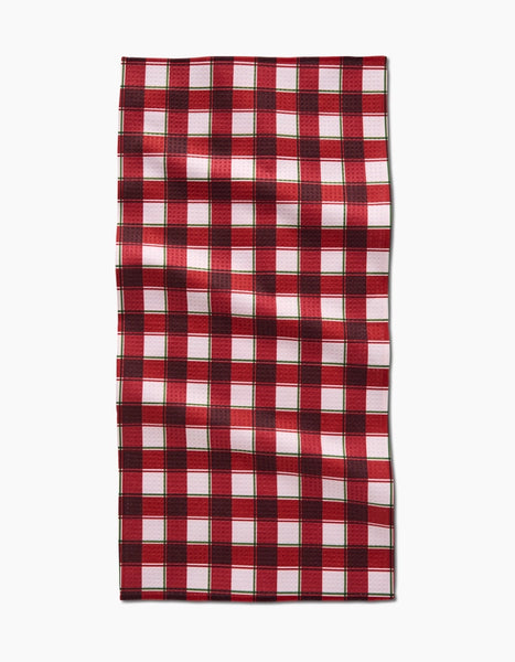 Jingle Plaid Bar Towel