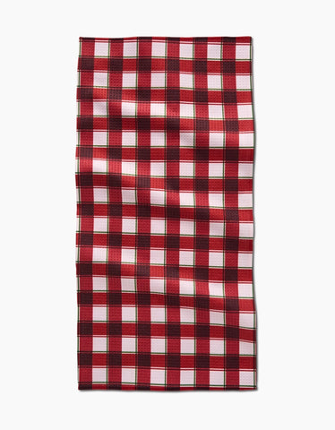 Jingle Plaid Bar Towel