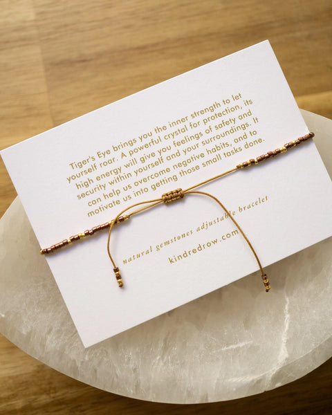 Healing Gemstone Stacking Bracelet - Tiger's Eye
