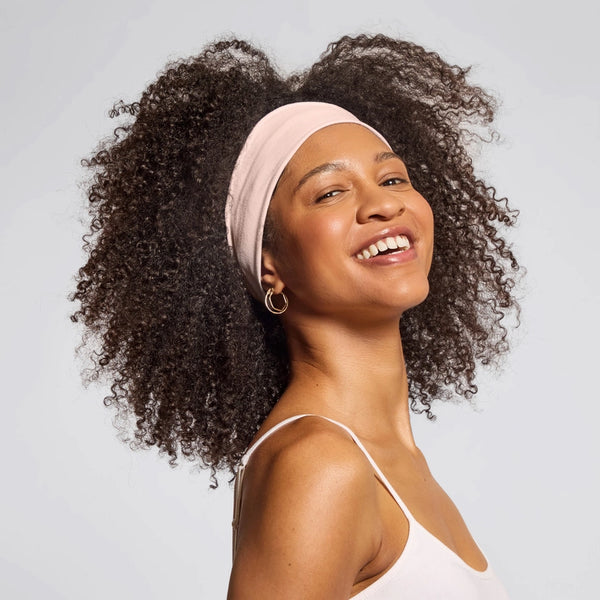 Recycled Fabric Active Headbands 3pc Set - Rosewood