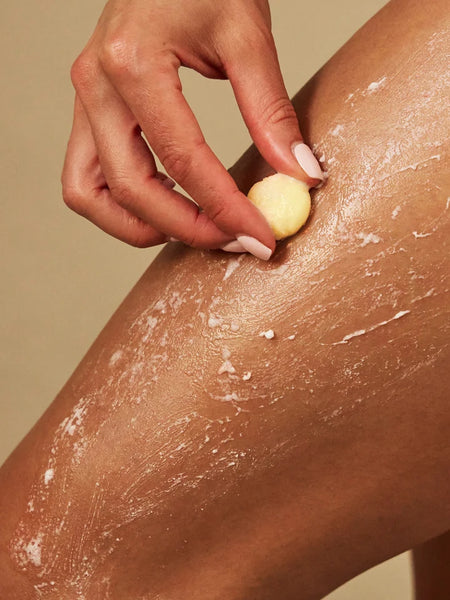 Amber & Vanilla Pebble - Moisturizing Solid Bath & Shower Oil