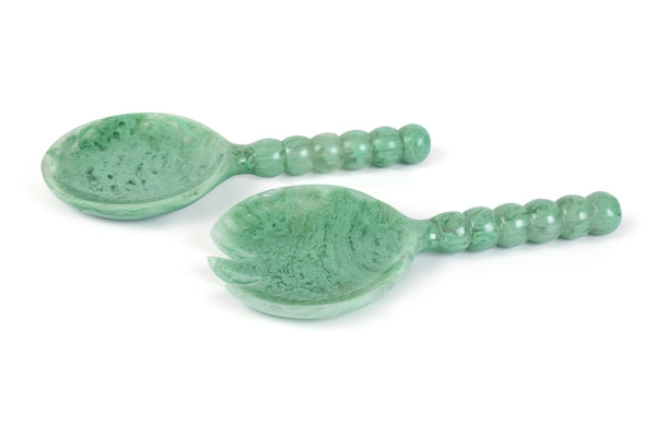 Resin Salad Server - Green