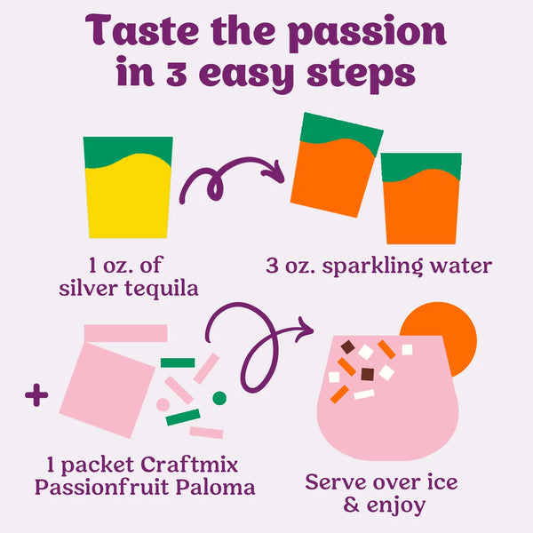 Passionfruit Paloma Cocktail Mixer - 6 Servings
