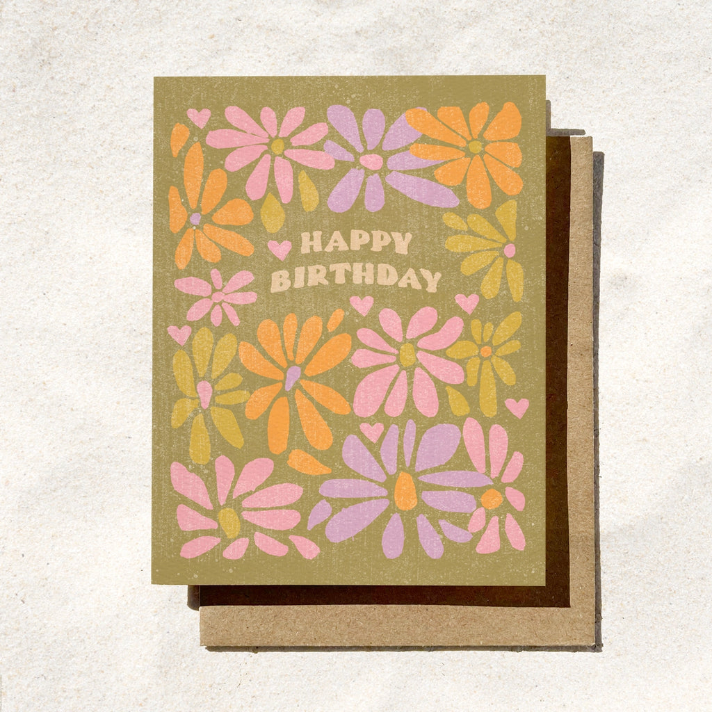 Hippie Birthday Card