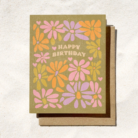 Hippie Birthday Card